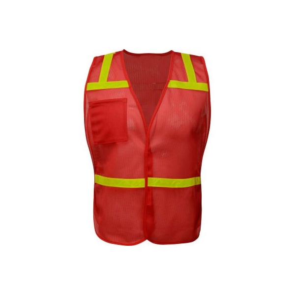 Gss Safety GSS Safety Non Ansi Enhanced Safety Vest-Red 3124 - main